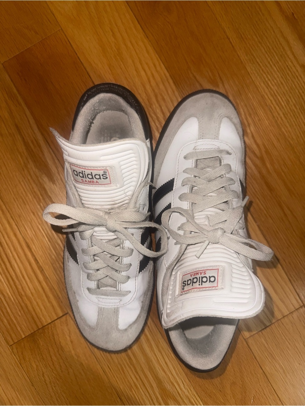 adidas Samba White with Black Stripes Sneakers